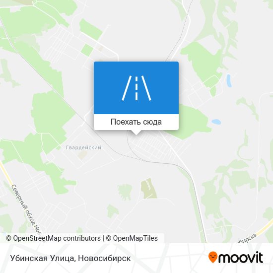 Карта Убинская Улица