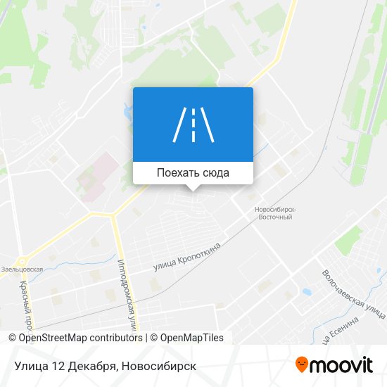 Карта Улица 12 Декабря