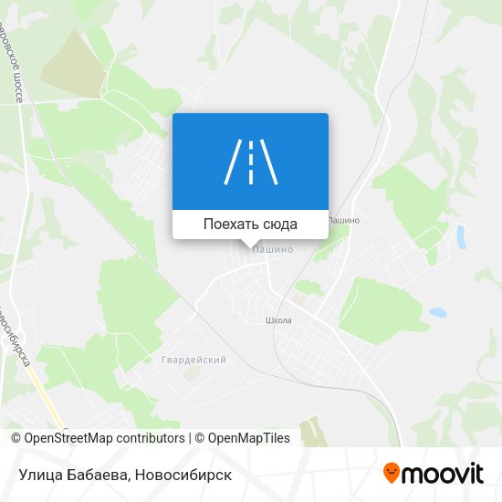 Карта Улица Бабаева