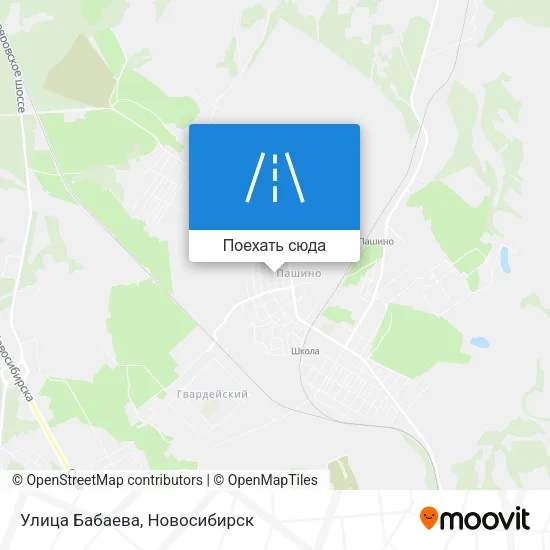 Карта Улица Бабаева