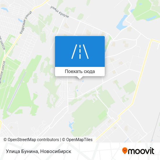 Карта Улица Бунина