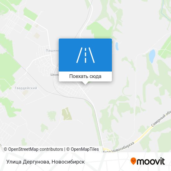 Карта Улица Дергунова
