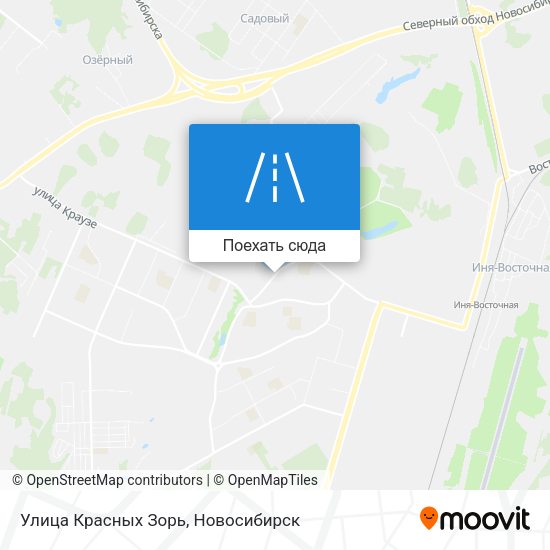 Карта Улица Красных Зорь