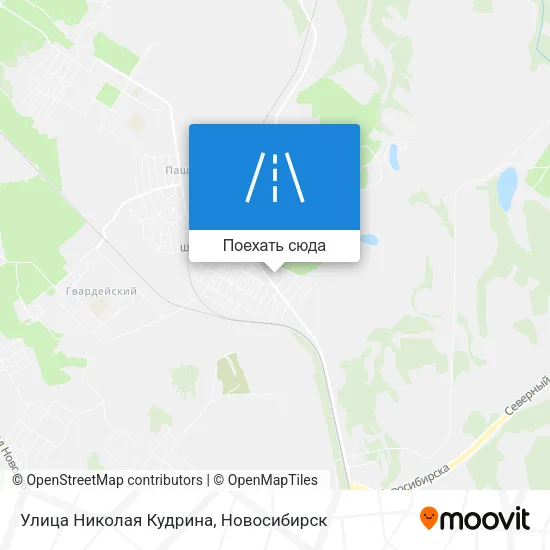 Карта Улица Николая Кудрина