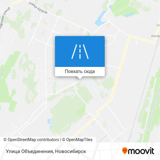 Карта Улица Объединения