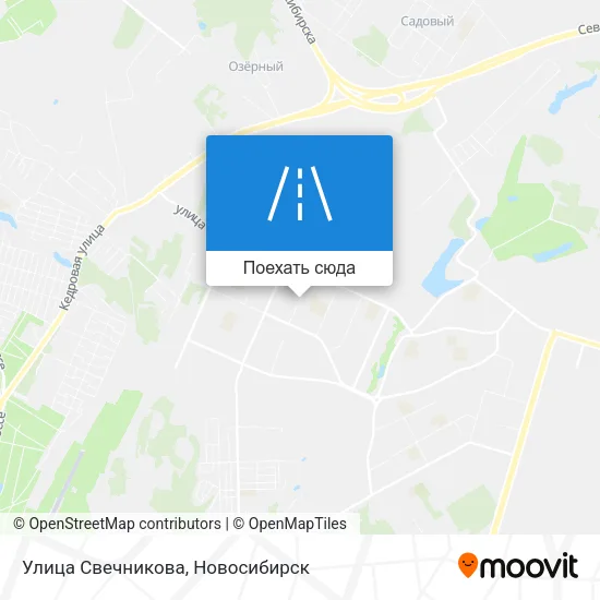 Карта Улица Свечникова