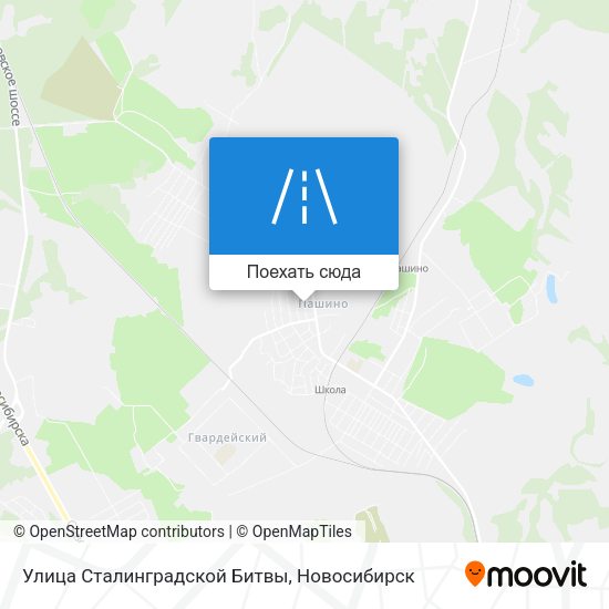Карта Улица Сталинградской Битвы
