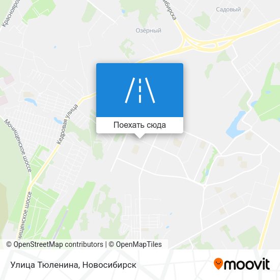 Карта Улица Тюленина