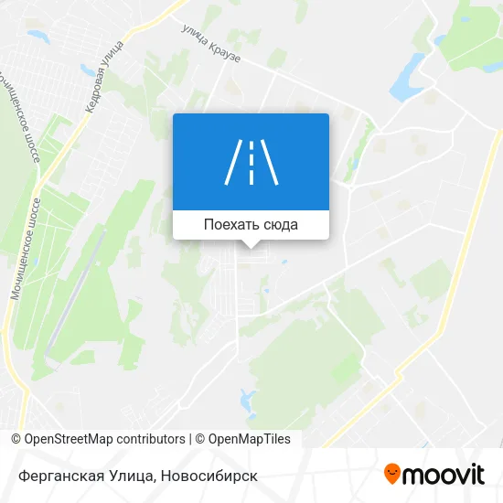 Карта Ферганская Улица