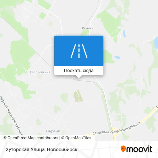 Карта Хуторская Улица