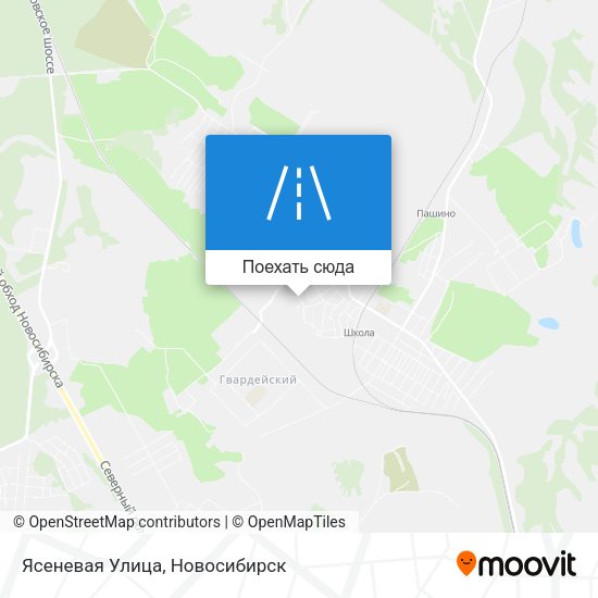 Карта Ясеневая Улица
