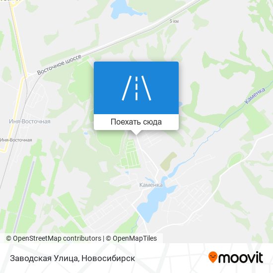 Карта Заводская Улица