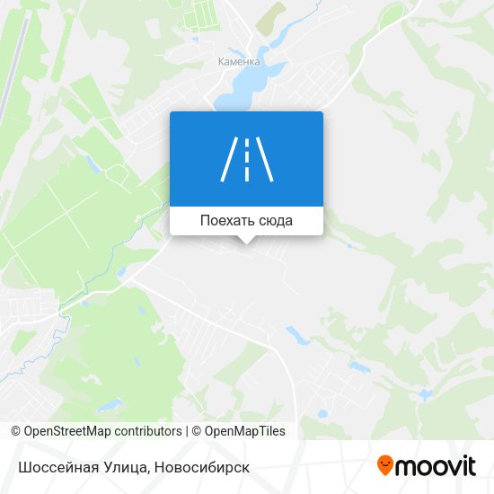 Карта Шоссейная Улица