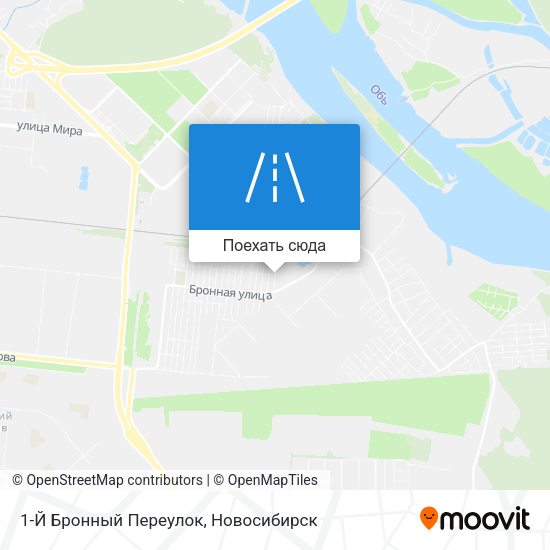 Карта 1-Й Бронный Переулок