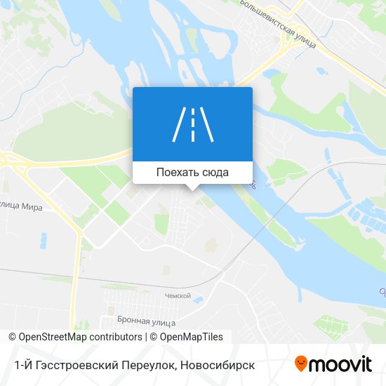 Карта 1-Й Гэсстроевский Переулок