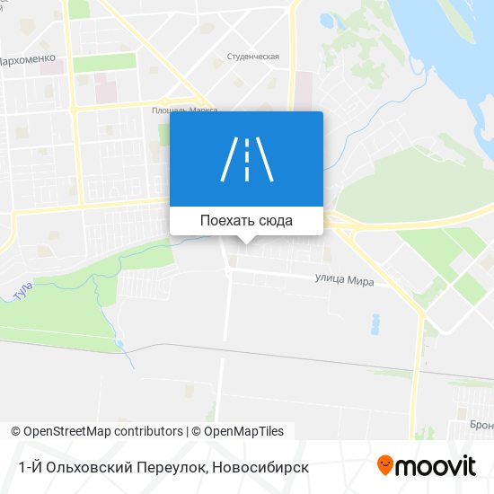 Карта 1-Й Ольховский Переулок