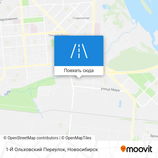 Карта 1-Й Ольховский Переулок