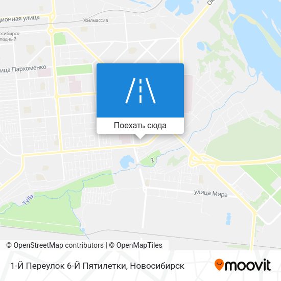 Карта 1-Й Переулок 6-Й Пятилетки