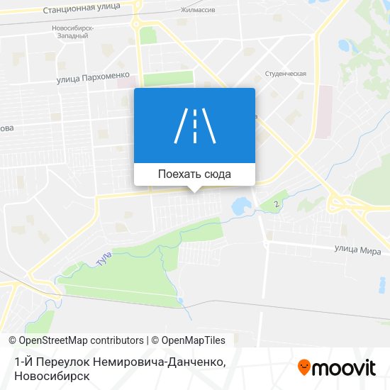 Карта 1-Й Переулок Немировича-Данченко