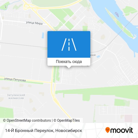 Карта 14-Й Бронный Переулок