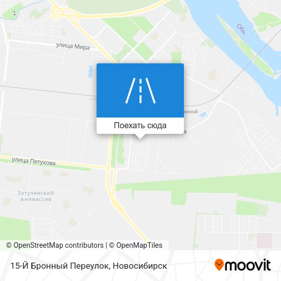 Карта 15-Й Бронный Переулок