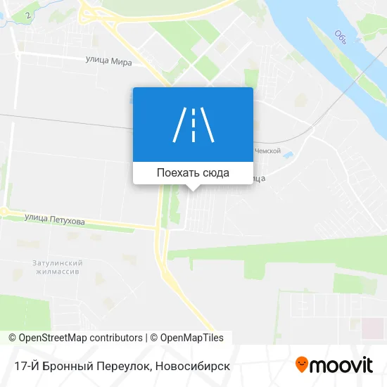 Карта 17-Й Бронный Переулок