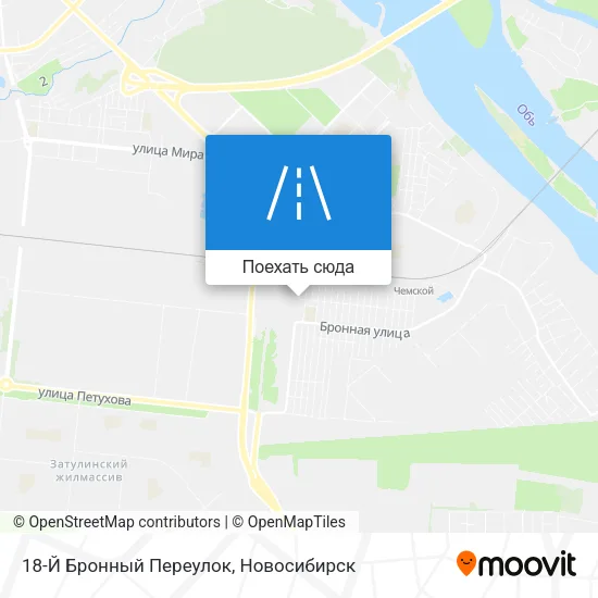 Карта 18-Й Бронный Переулок