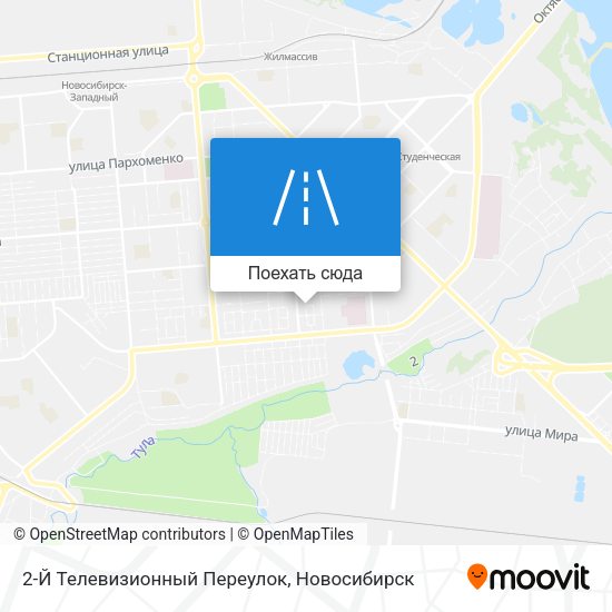 Карта 2-Й Телевизионный Переулок