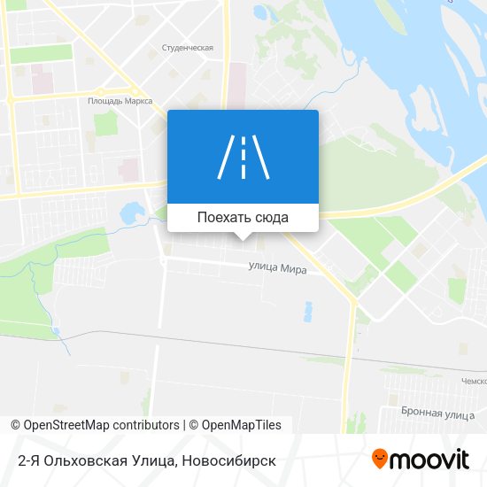 Карта 2-Я Ольховская Улица