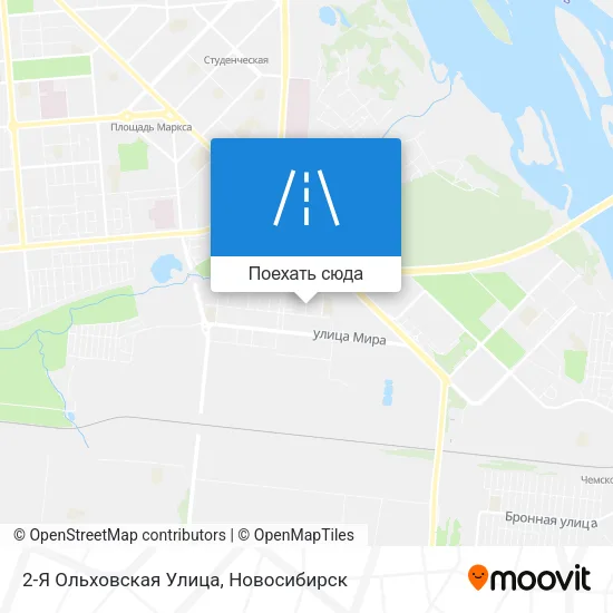 Карта 2-Я Ольховская Улица
