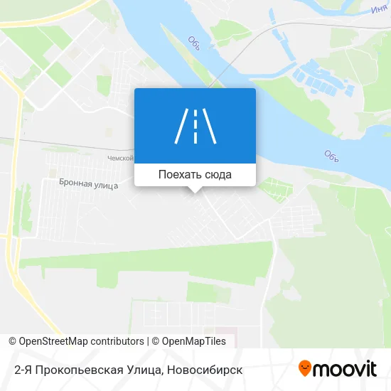 Карта 2-Я Прокопьевская Улица