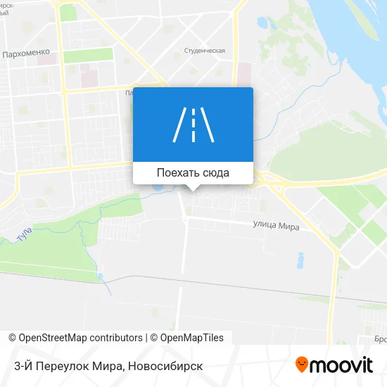 Карта 3-Й Переулок Мира