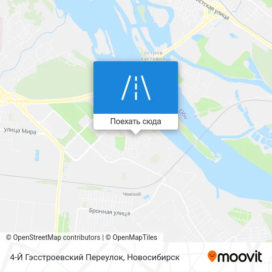 Карта 4-Й Гэсстроевский Переулок