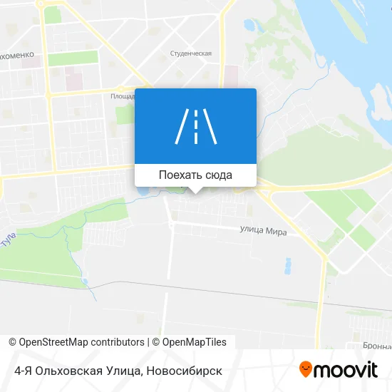 Карта 4-Я Ольховская Улица