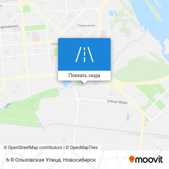 Карта 6-Я Ольховская Улица