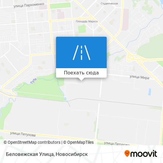 Карта Беловежская Улица