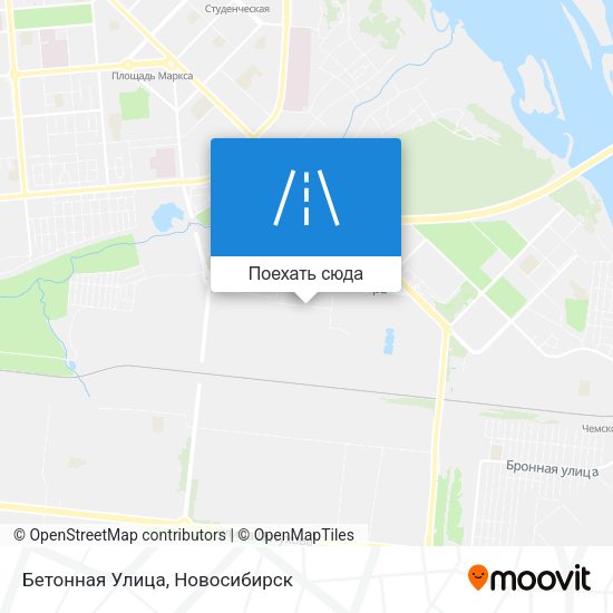 Карта Бетонная Улица