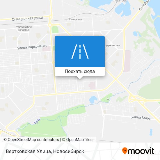 Карта Вертковская Улица