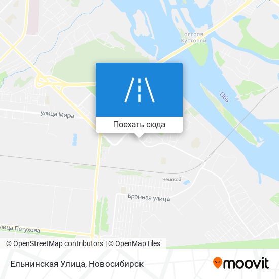 Карта Ельнинская Улица