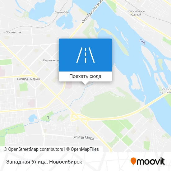 Карта Западная Улица