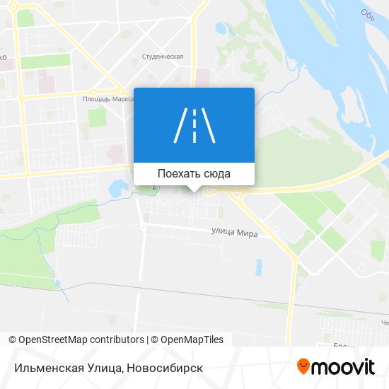 Карта Ильменская Улица