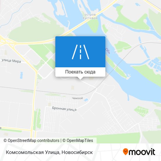 Карта Комсомольская Улица