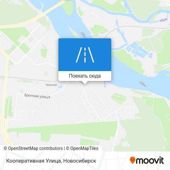 Карта Кооперативная Улица