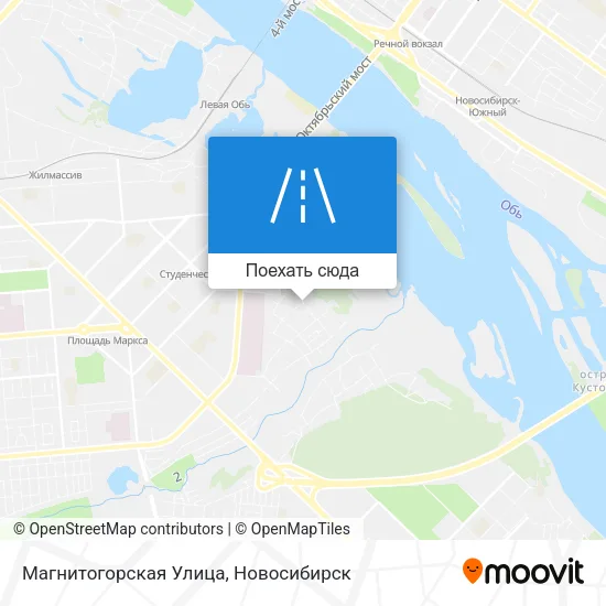 Карта Магнитогорская Улица