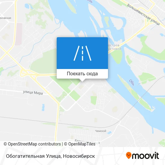 Карта Обогатительная Улица