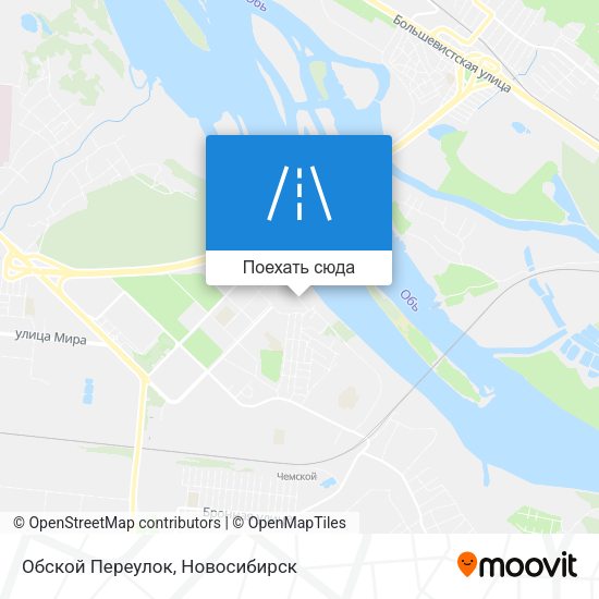 Карта Обской Переулок