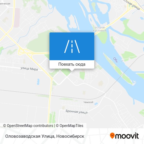 Карта Оловозаводская Улица