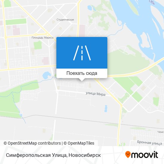 Карта Симферопольская Улица