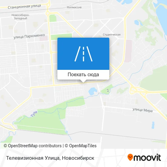 Карта Телевизионная Улица