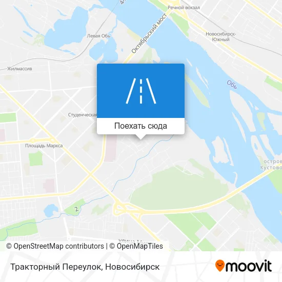 Карта Тракторный Переулок